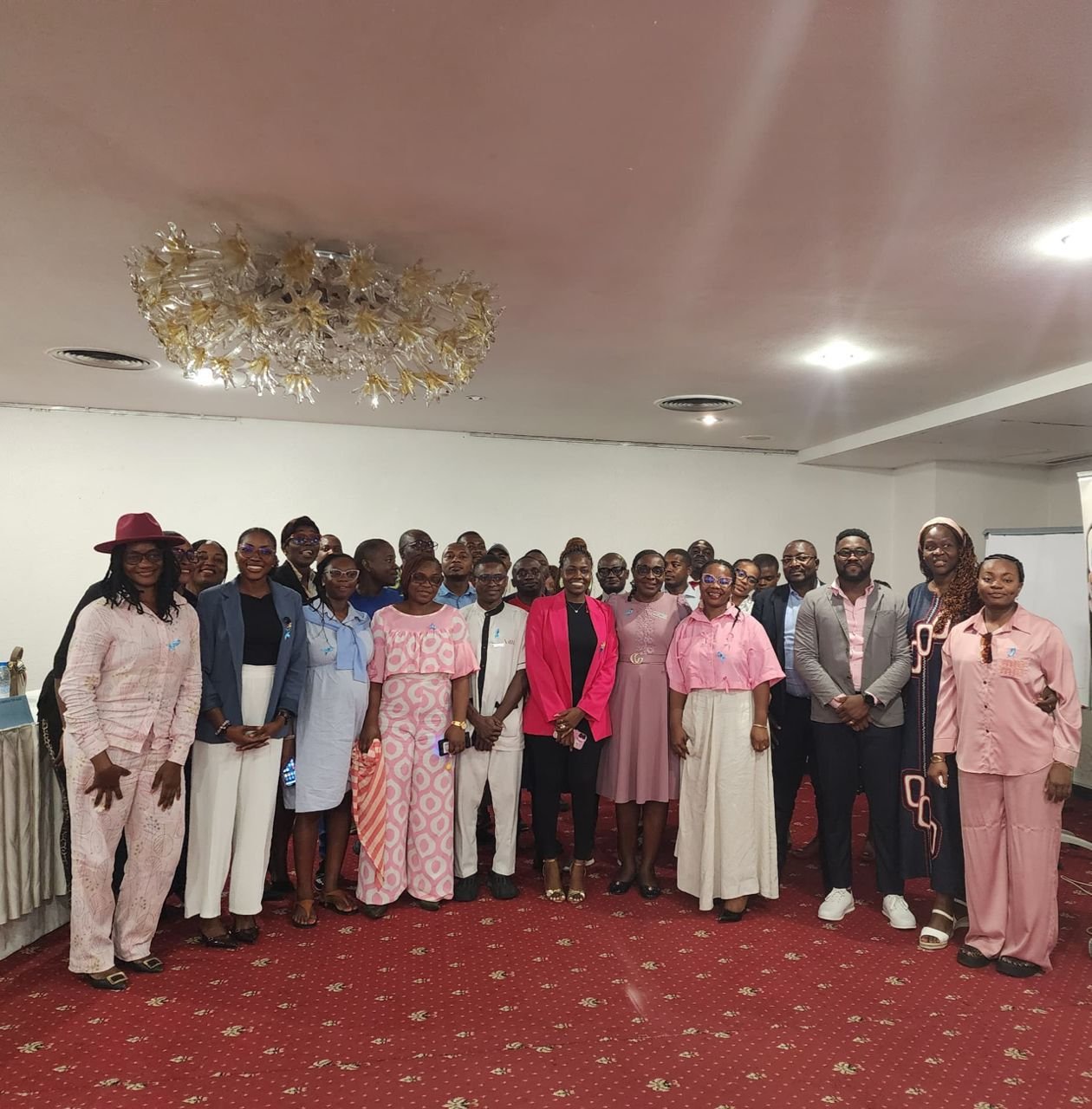 Uzimah women's health event — Dr. Ajui Massateh with attendees